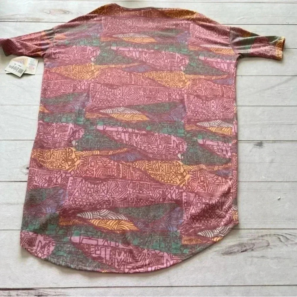 NEW Lularoe SS Tunic Irma Top Sz XS Poly Cotton Rayon Spandex Bust - Picture 4 of 10
